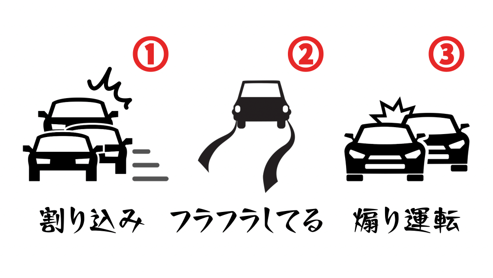 路上で起こる様々なこと