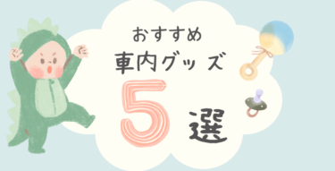 【必見】1歳児を車に長時間乗せるときに便利な車内アイテム5選